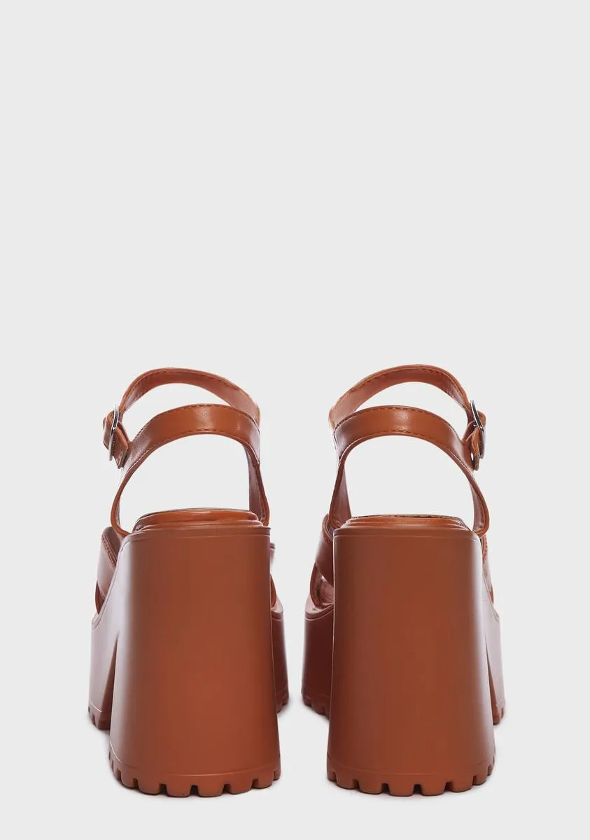 Amber Someday I'll Rise Platform Heels