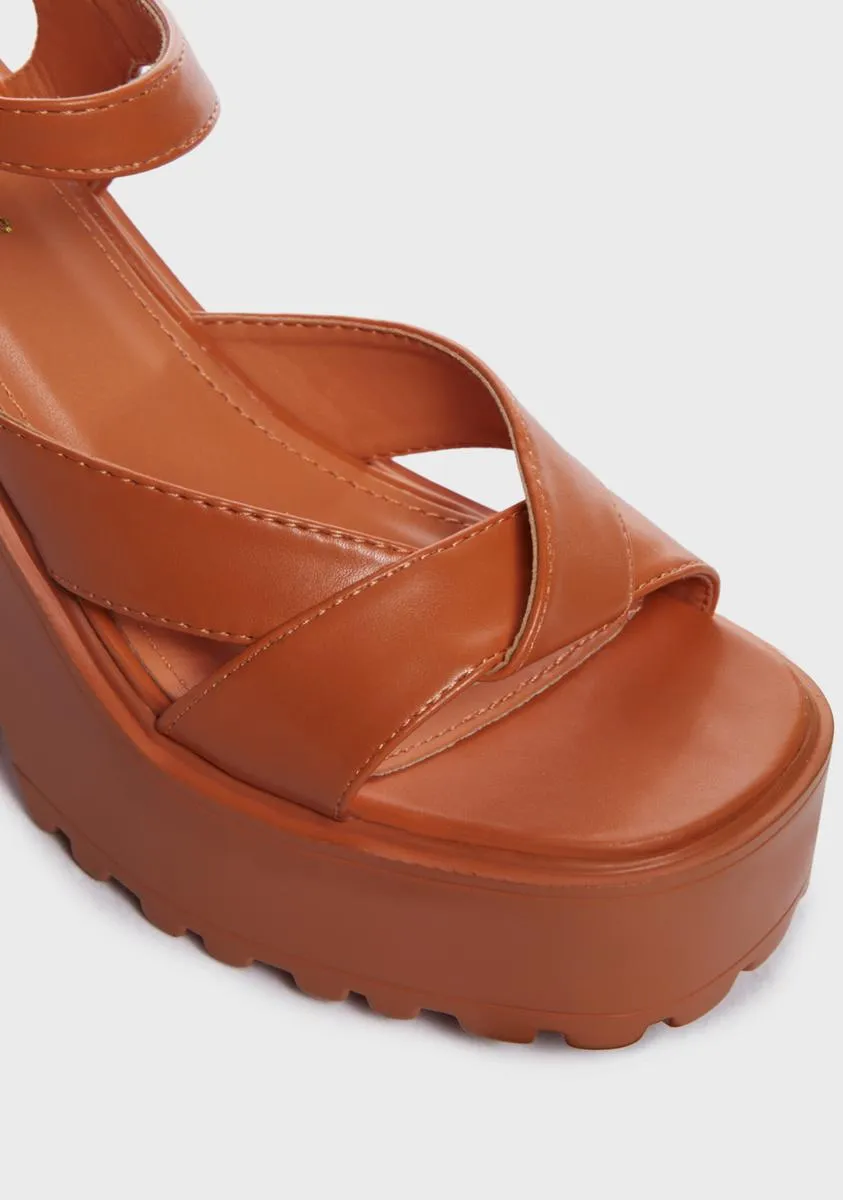 Amber Someday I'll Rise Platform Heels