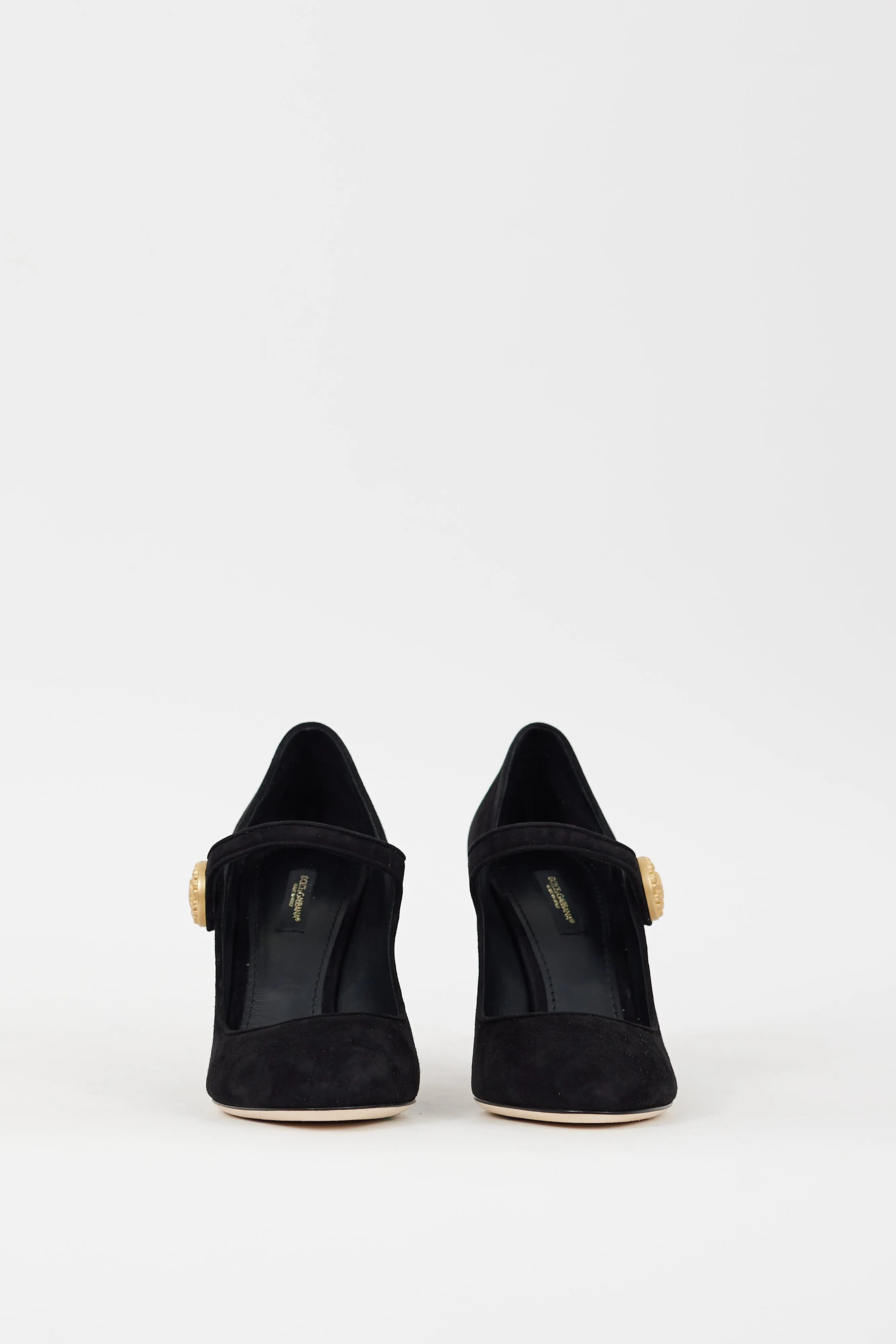 Black Suede Vally Mary Jane Pump