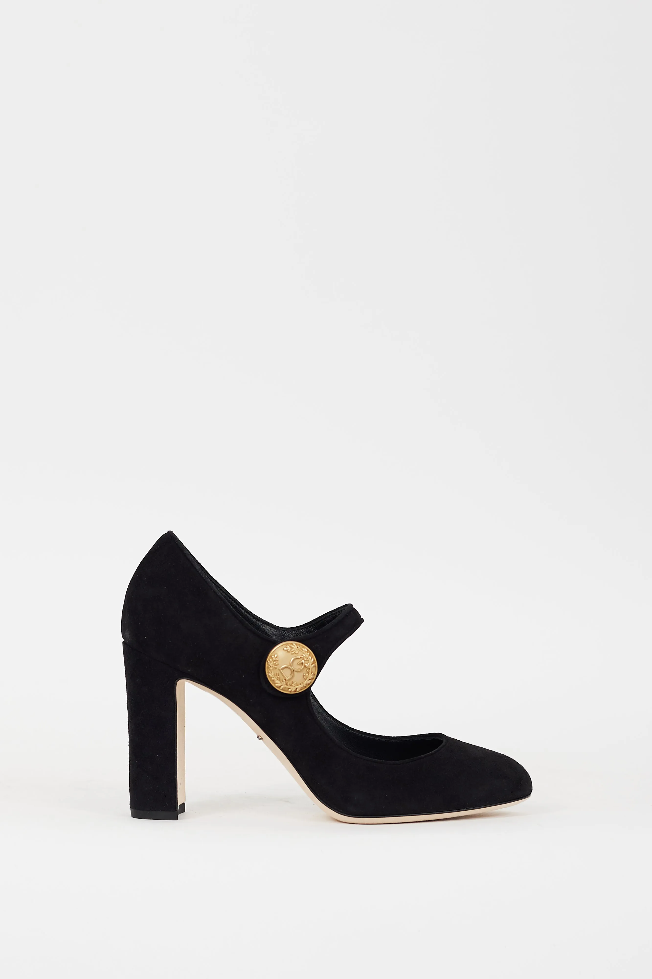 Black Suede Vally Mary Jane Pump