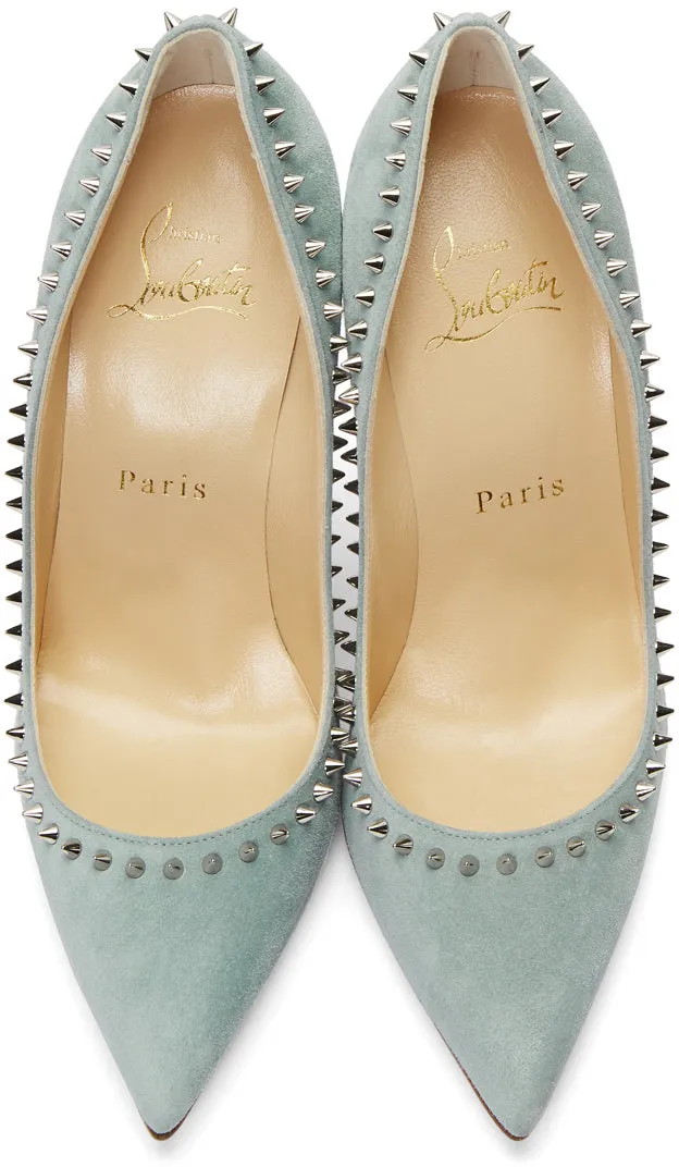 Christian Louboutin Blue Anjalina 100 Heels