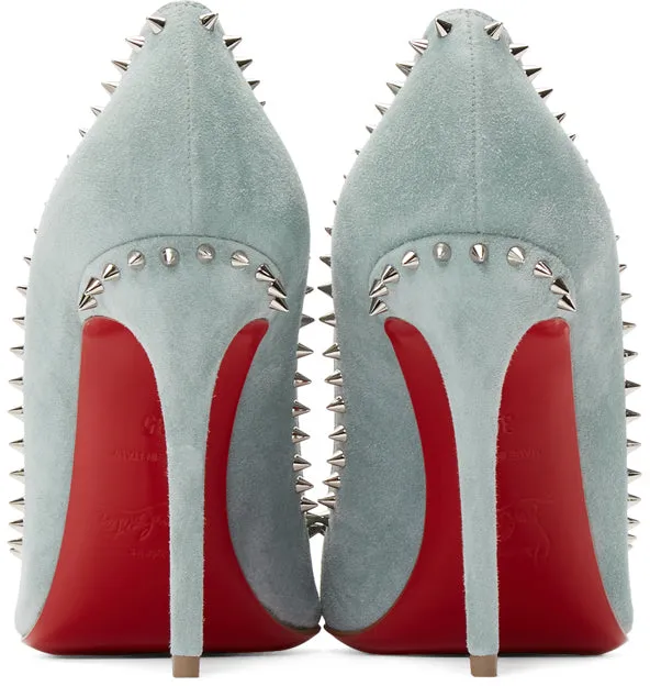 Christian Louboutin Blue Anjalina 100 Heels