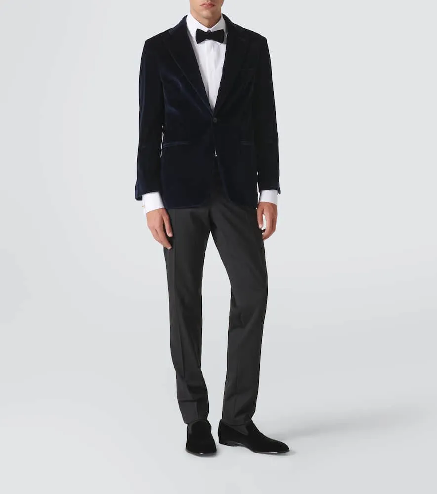 Dolce&Gabbana Milano leather-trimmed velvet loafers