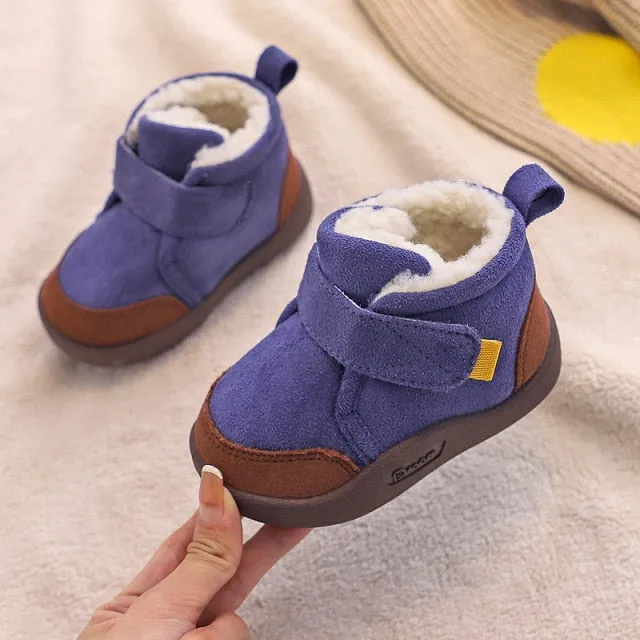 Infant /Toddler Boots Winter Baby Girls /Boys Snow Boots Warm Plush Outdoor Soft Bottom Non-Slip Children Boots Kids Shoes