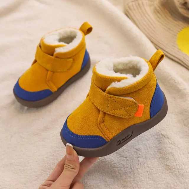 Infant /Toddler Boots Winter Baby Girls /Boys Snow Boots Warm Plush Outdoor Soft Bottom Non-Slip Children Boots Kids Shoes