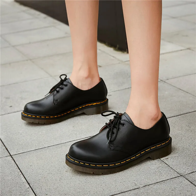 Martens Oxford Black Retro Shoes