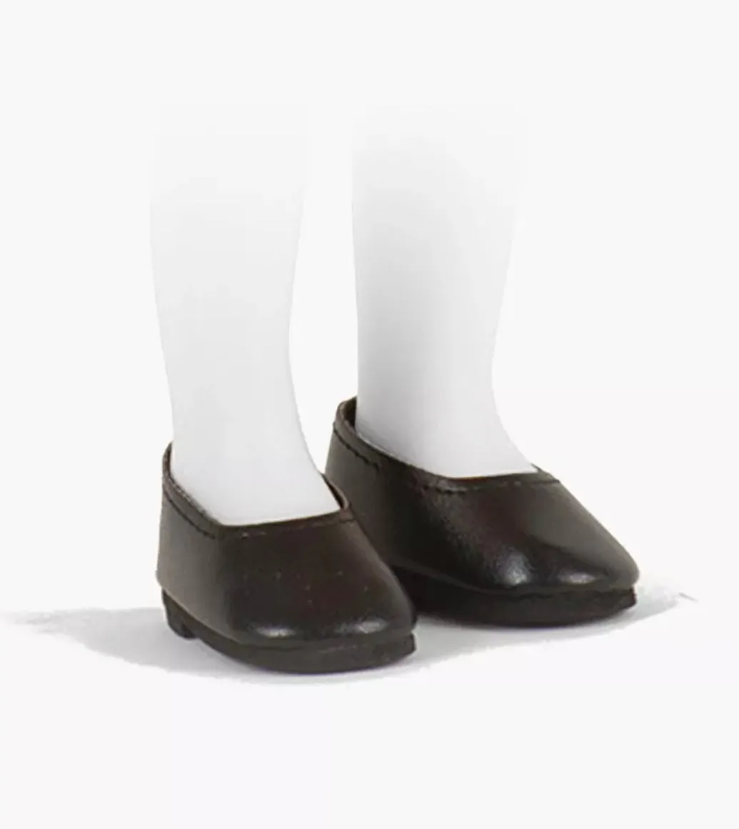 minikane black ballet flats for amigas dolls