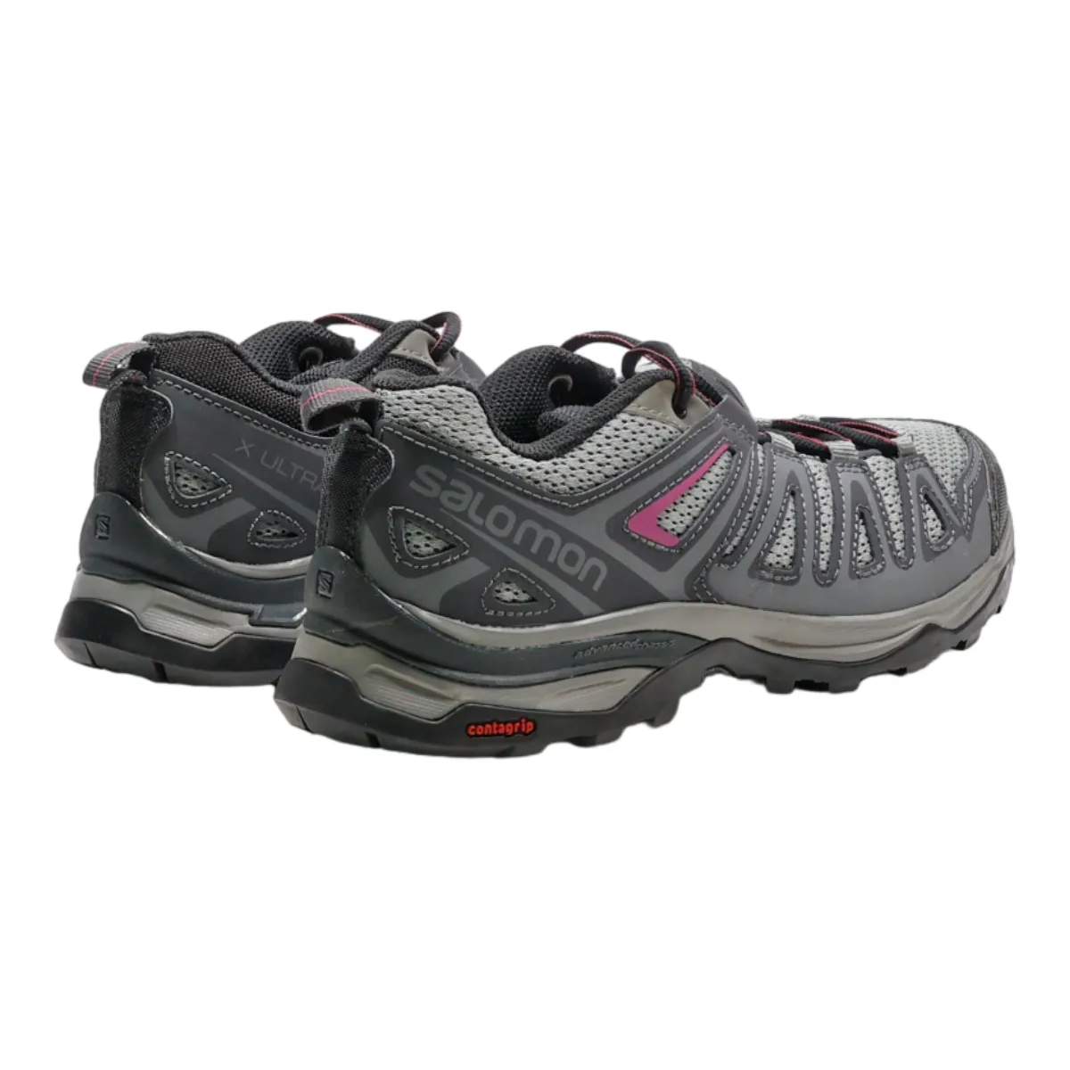 SALOMON Hiking Boots Grey Synthetic Womens UK 6.5