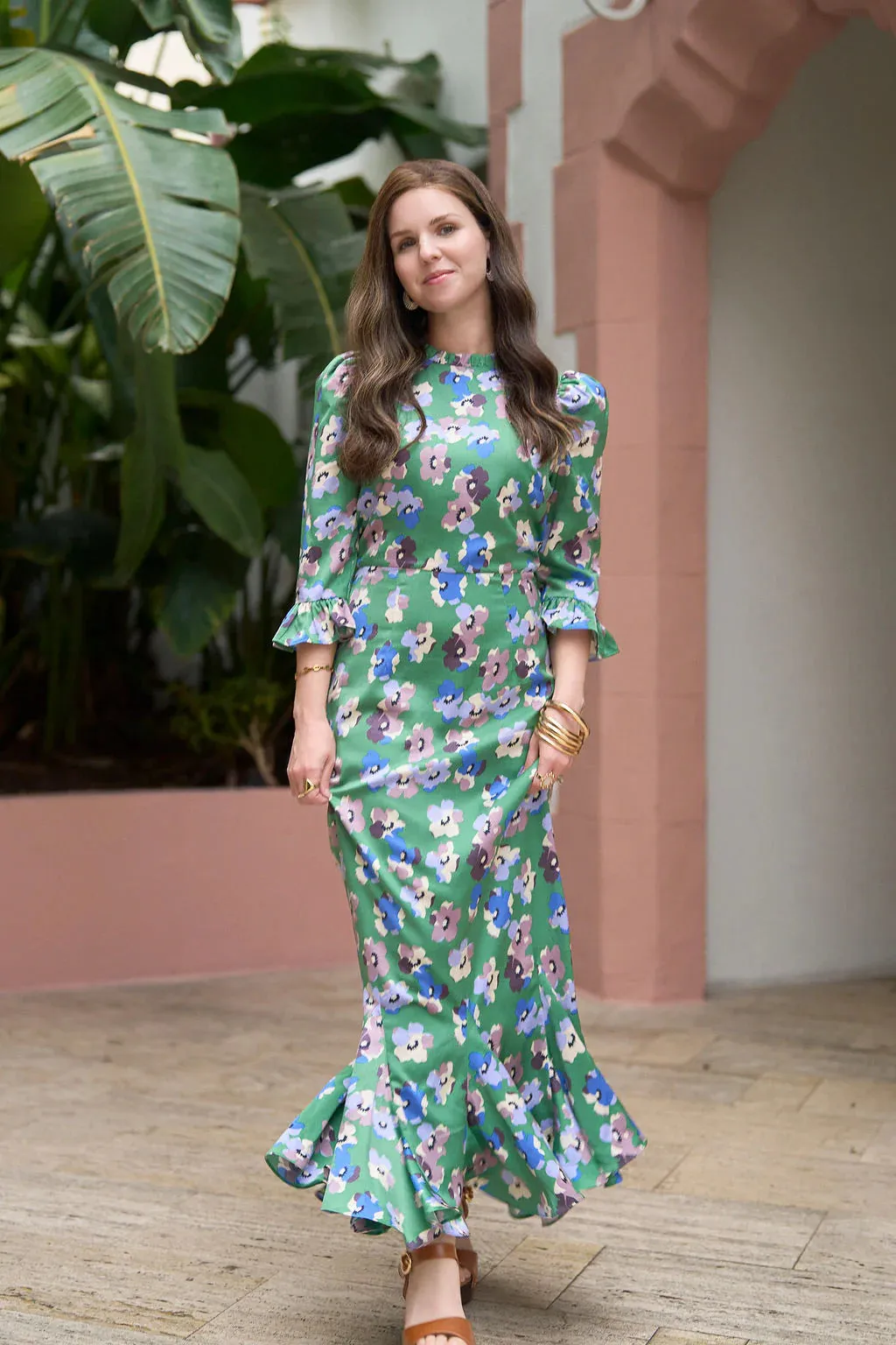 Shiri Dress- Green Garden