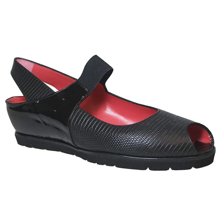 SILVIA P928-BLACK-LIZARD