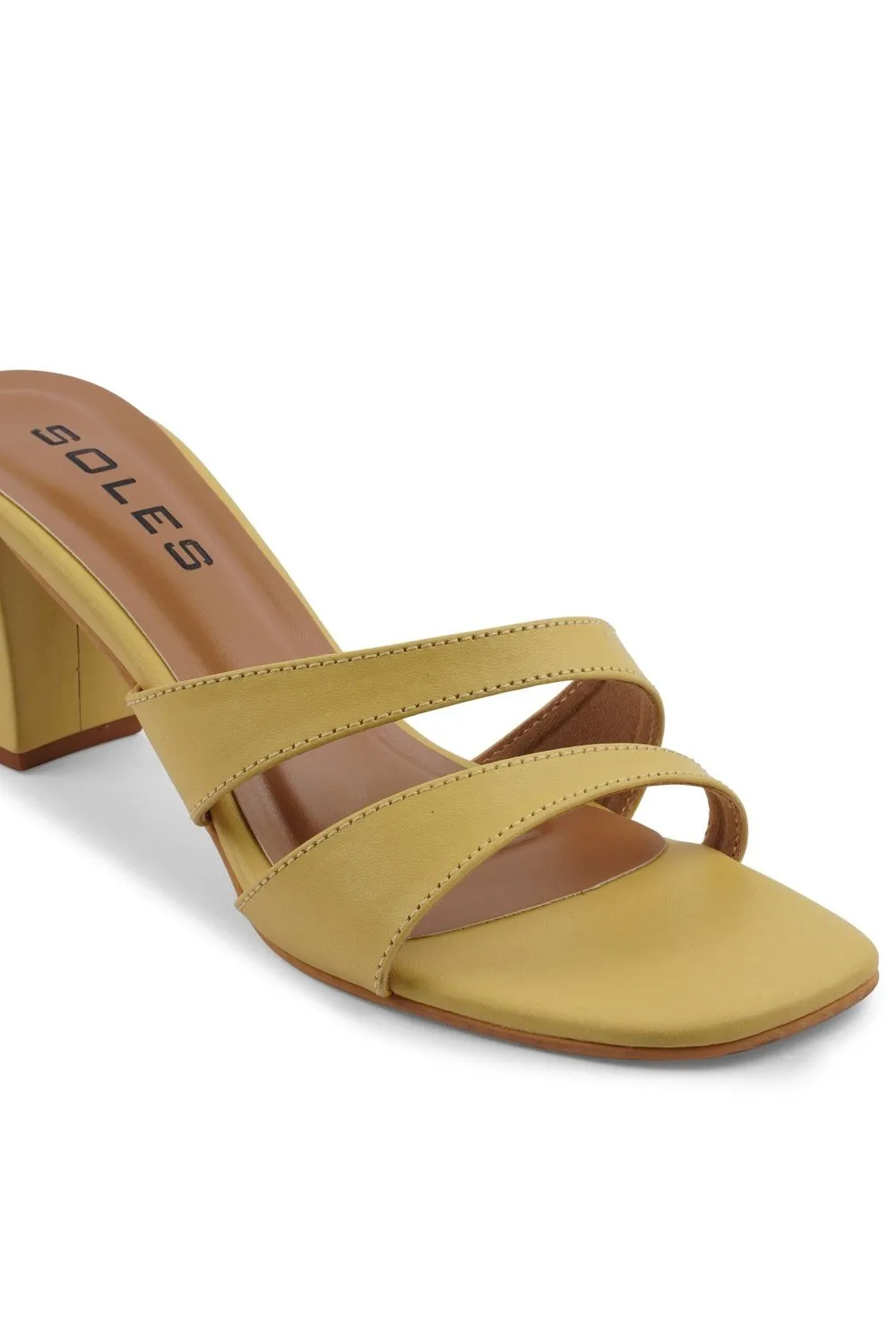 SOLES Yellow Heels - Bright Elegance